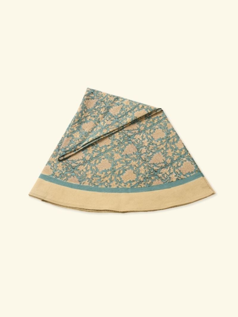Unisex Tablecloth Round - Block Print Collection  , made of soft cotton for 