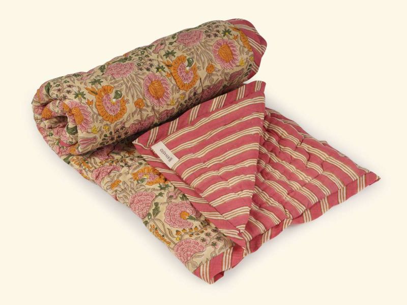 Unisex Baby Deken - Blockprint Archive Collectie  , gemaakt van zacht katoen voor 