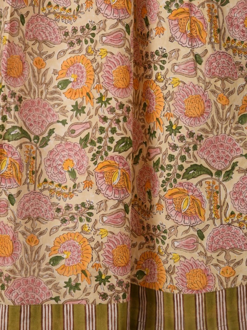 Unisex Curtain - Blockprint Archive Collection  , made of soft cotton for 