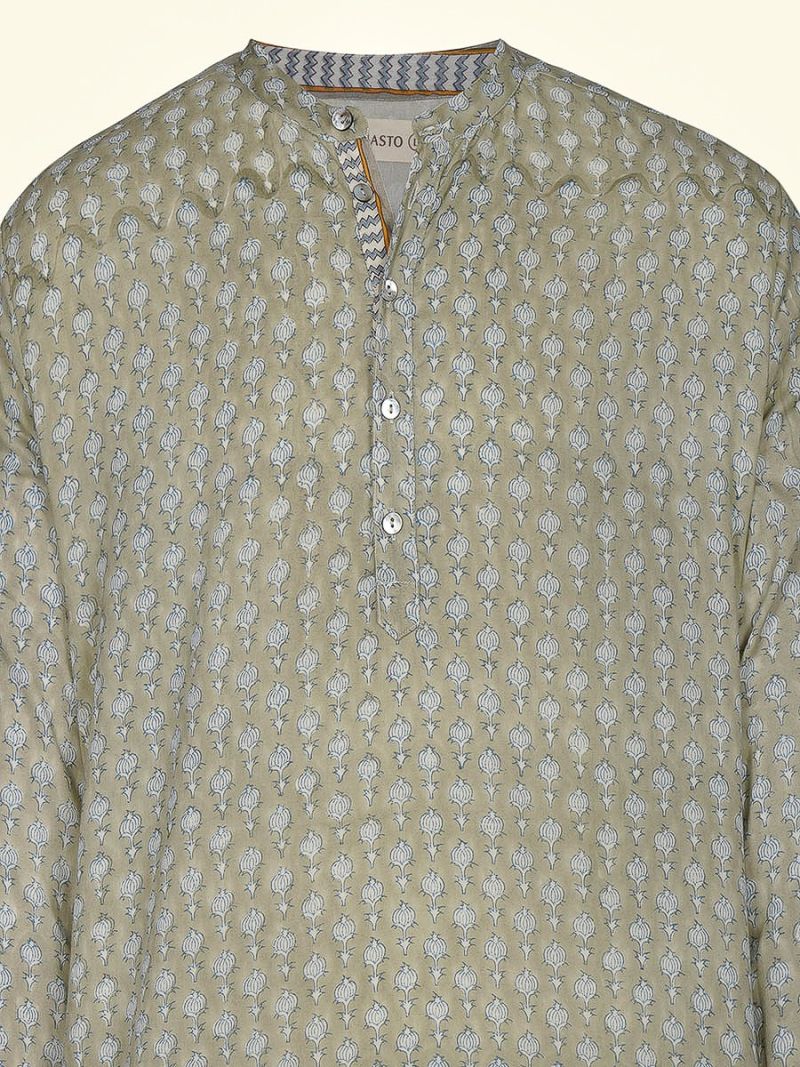 Male Nightshirt - Blockprint Archive Collection  , made of soft cotton for 