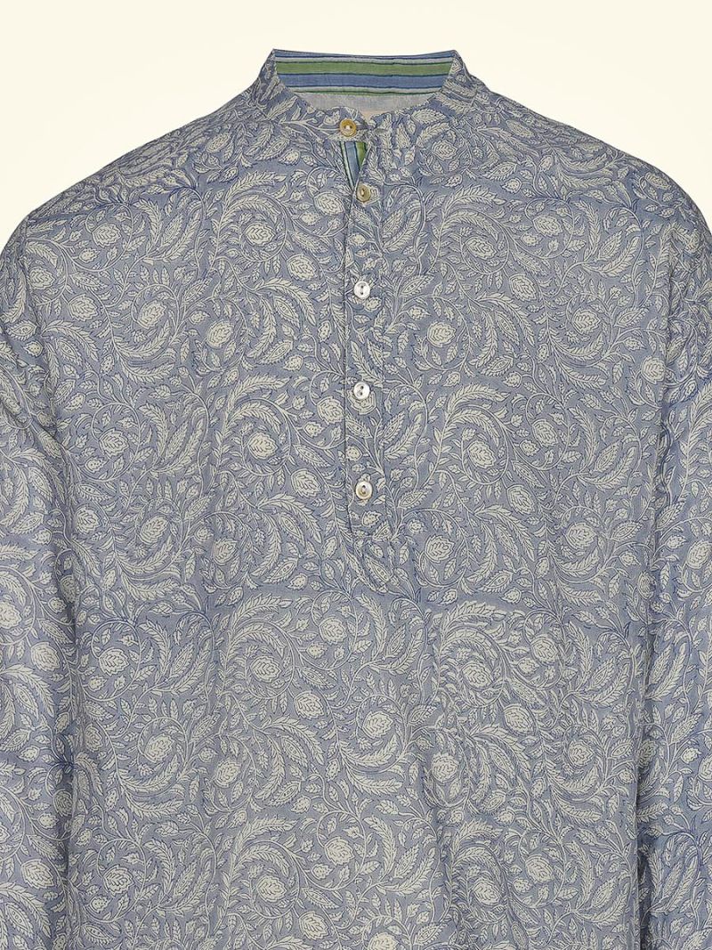 Male Nightshirt - Blockprint Archive Collection  , made of soft cotton for 