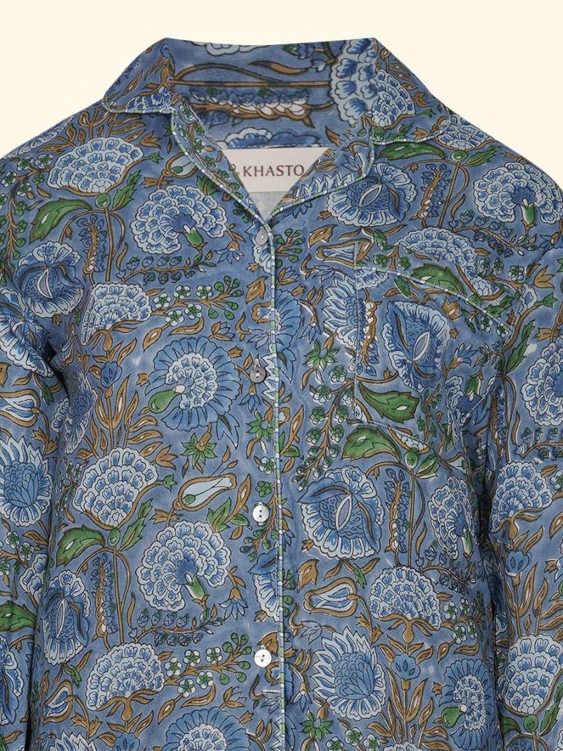 Female Pyjama Dames - Blockprint Archive Collectie  , gemaakt van zacht katoen voor 