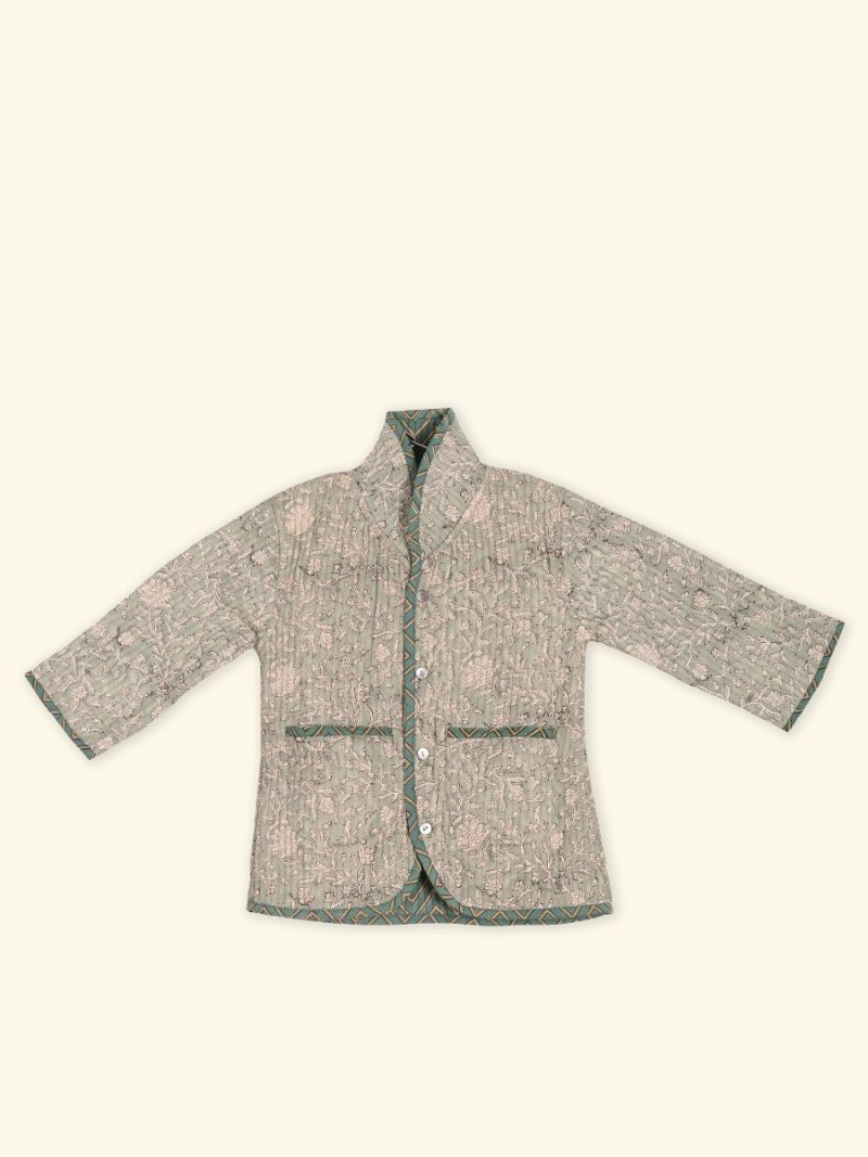 Unisex Manteau matelassé - Collection Archive d'Impression en Bloc  , en coton doux pour 