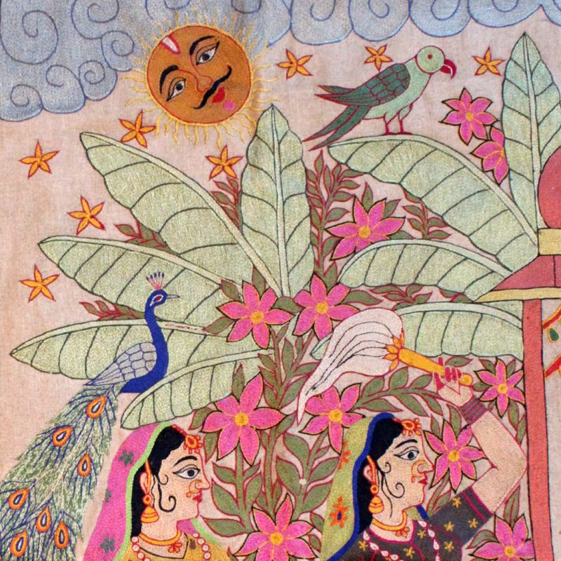 Unisex Pichhwai wallhanging - 41 x 50 inch  , made of soft cotton for 