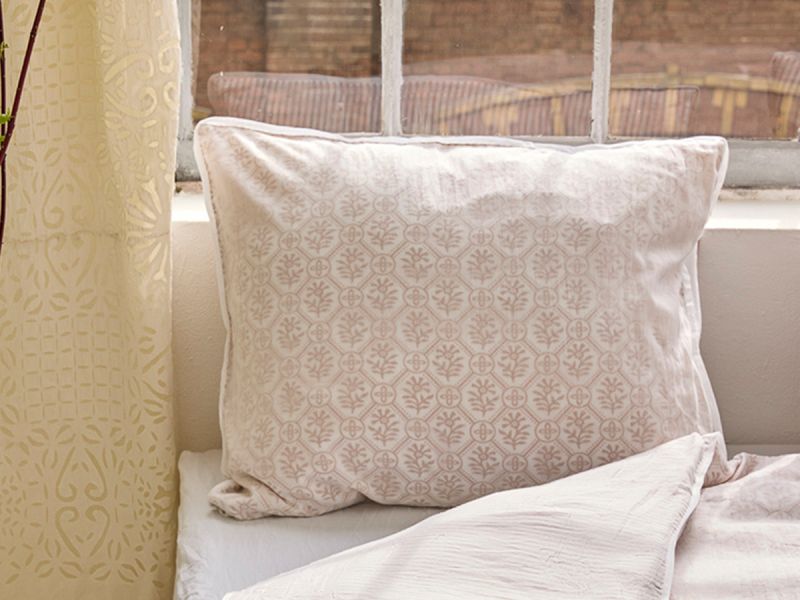 Unisex Bettwasche Set - Beige Bloom - Die Cotton-Cashmere-Kollektion  , aus weicher Baumwolle für 