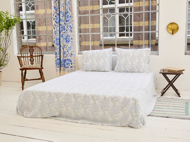 Unisex Drap - Blue Aster - La Collection Coton Cachemire  , en coton doux pour 