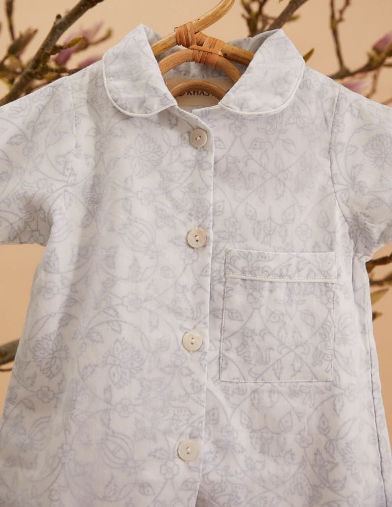 Unisex Babybody - Lodhi Garden Blue - Die Cotton-Cashmere-Kollektion  , aus weicher Baumwolle für 