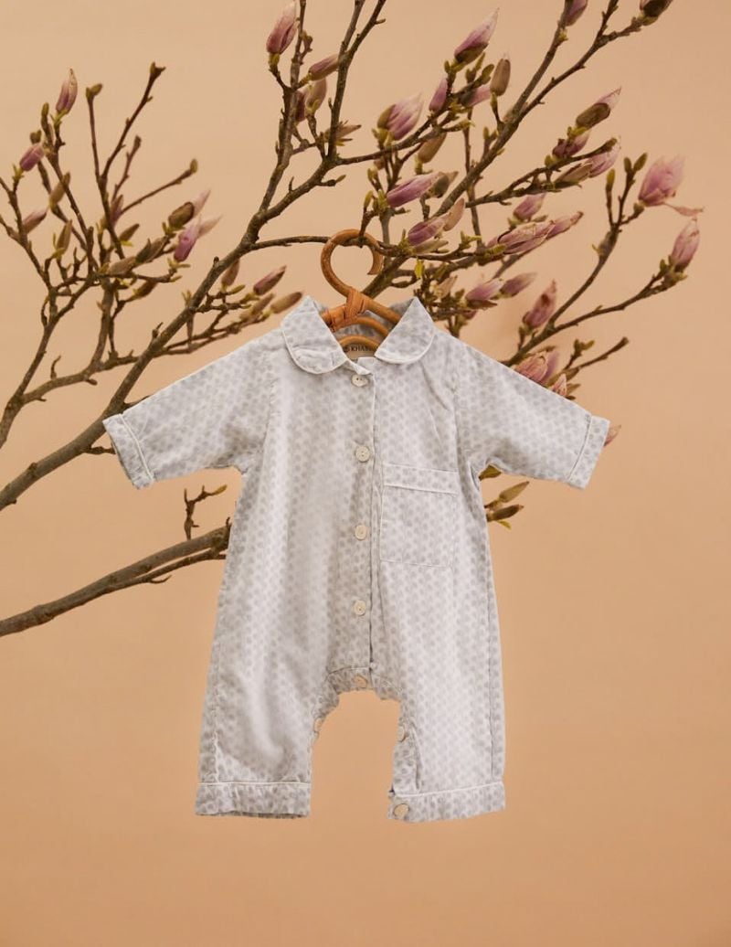 Unisex Baby Onesie - Blue Twig - The Cotton Cashmere Collectie  , gemaakt van zacht katoen voor 