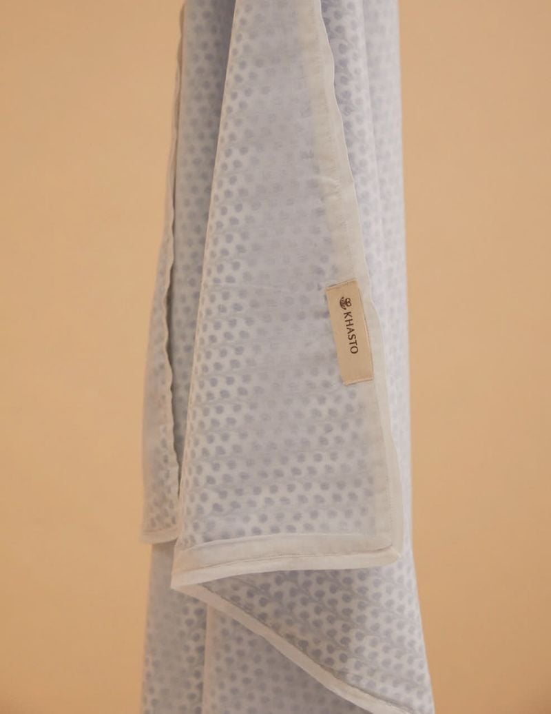 Unisex Baby Wrap - Blue Twig - The Cotton Cashmere Collection  , made of soft cotton for 