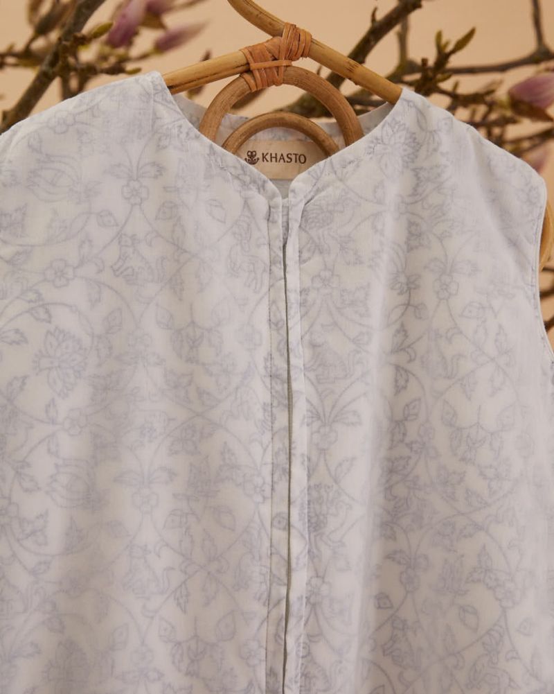 Unisex Babyschlafsack - Lodhi Garden Blue - Die Cotton-Cashmere-Kollektion  , aus weicher Baumwolle für 