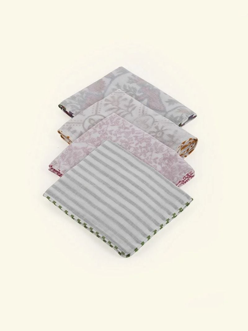 Unisex Knuffeldoekje - Set 4 stuks  , gemaakt van zacht katoen voor 