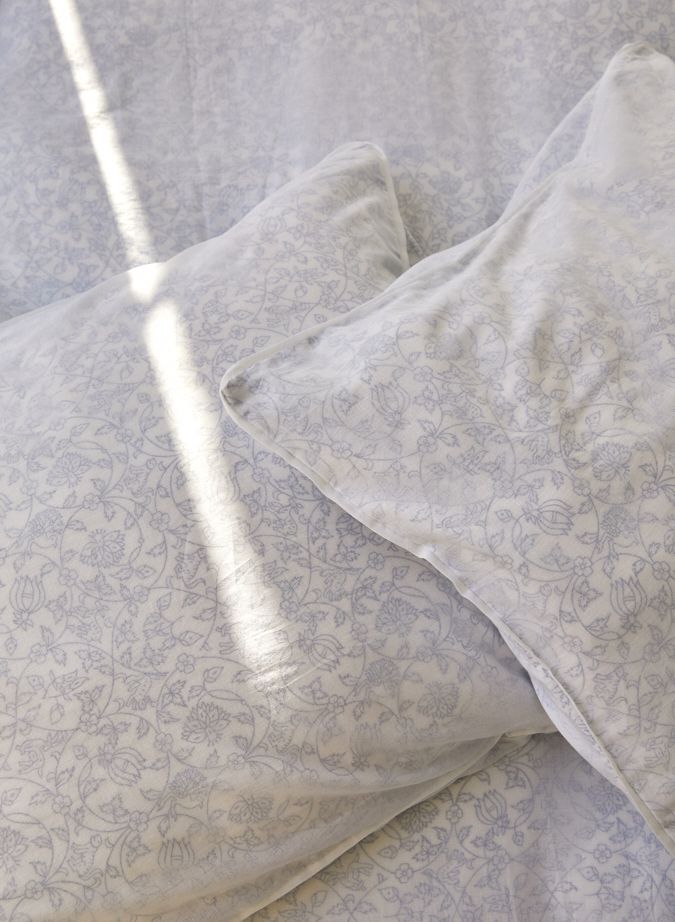 Unisex Bettwasche Set - Lodhi Garden Blue - Die Cotton-Cashmere-Kollektion  , aus weicher Baumwolle für 