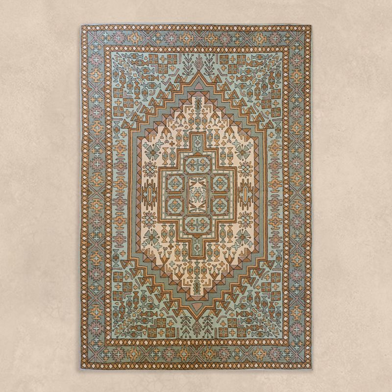Unisex Kashmir Silk Embroidered Rugs  , en coton doux pour 