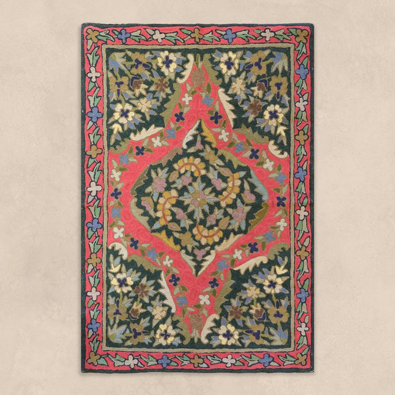 Unisex Kashmir Silk Embroidered Rugs  , en coton doux pour 