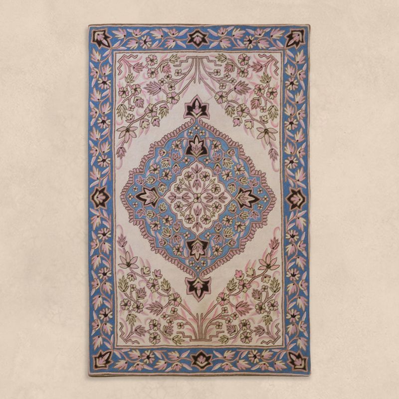 Unisex Kashmir Silk Embroidered Rugs  , en coton doux pour 