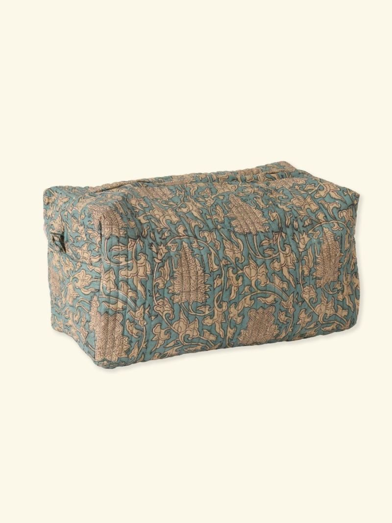 Unisex Toilet Bag - Block Print Collection  , made of soft cotton for 