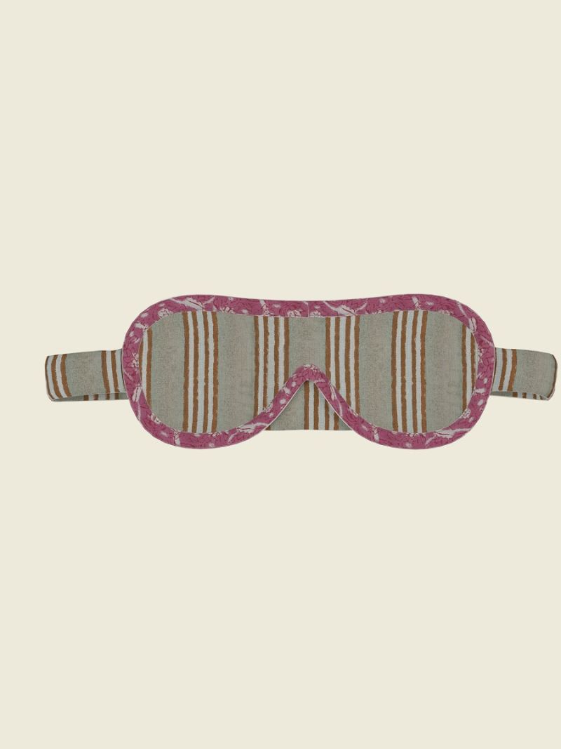 Unisex Slaapmasker - Blockprint Collectie  , gemaakt van zacht katoen voor 