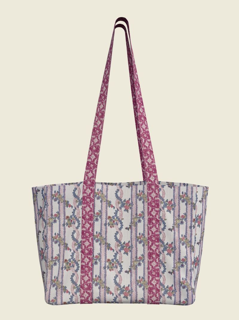 Unisex Tote bag - Blockdruck Kollektion  , aus weicher Baumwolle für 