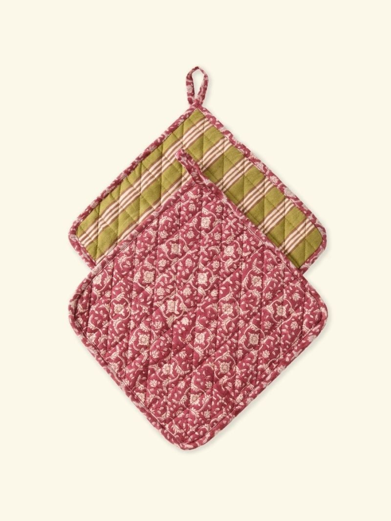Unisex Pot Holder - Block Print Collection  , made of soft cotton for 