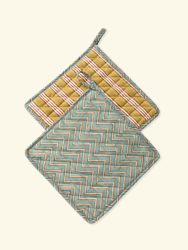 Unisex Pot Holder - Block Print Collection  , made of soft cotton for 