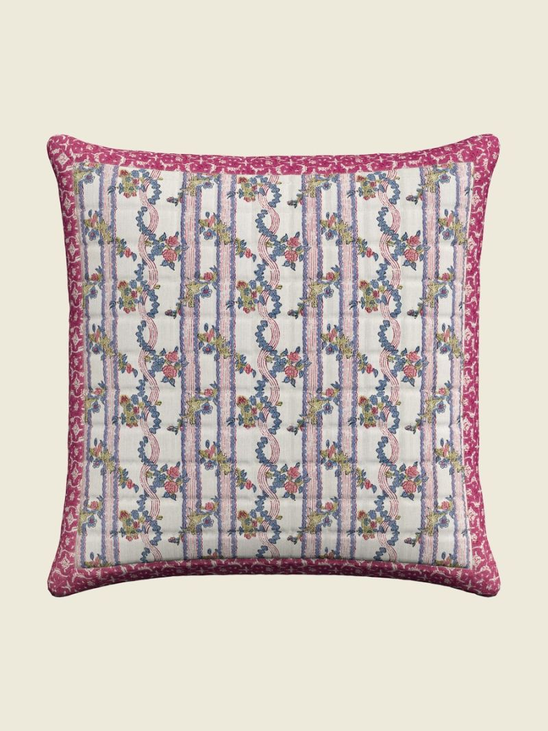 Unisex Kussensloop - Blockprint Collectie  , gemaakt van zacht katoen voor 