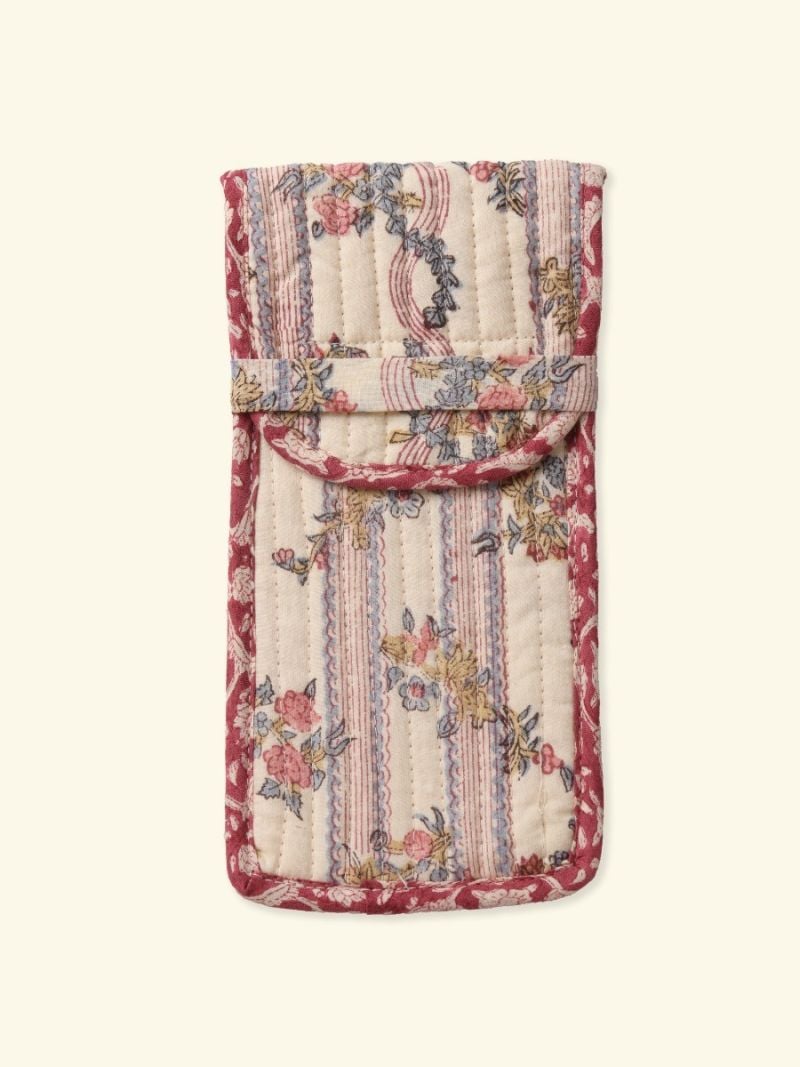 Unisex Glasses Case - Block Print Collection  , made of soft cotton for 