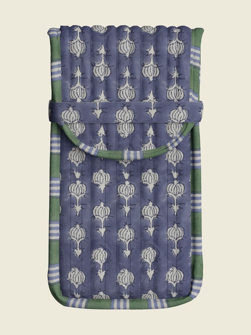 Unisex Brillenkoker - Blockprint Collectie  , gemaakt van zacht katoen voor 