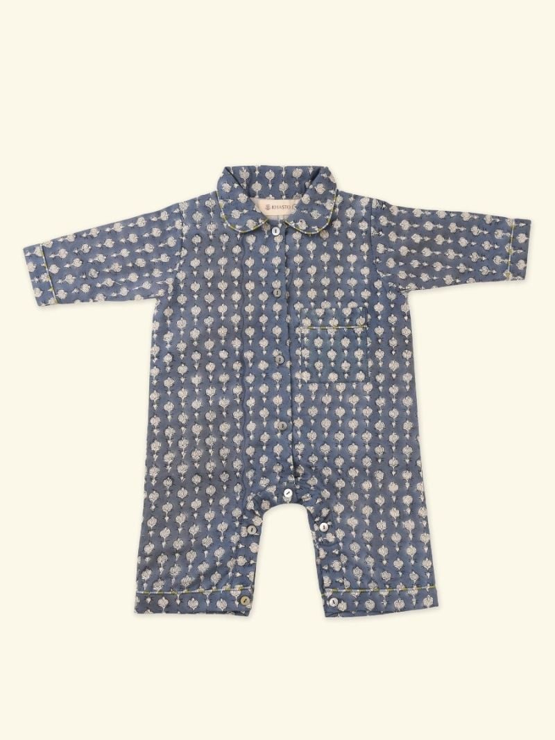 Unisex Onesie - Blockprint Collectie  , gemaakt van zacht katoen voor 