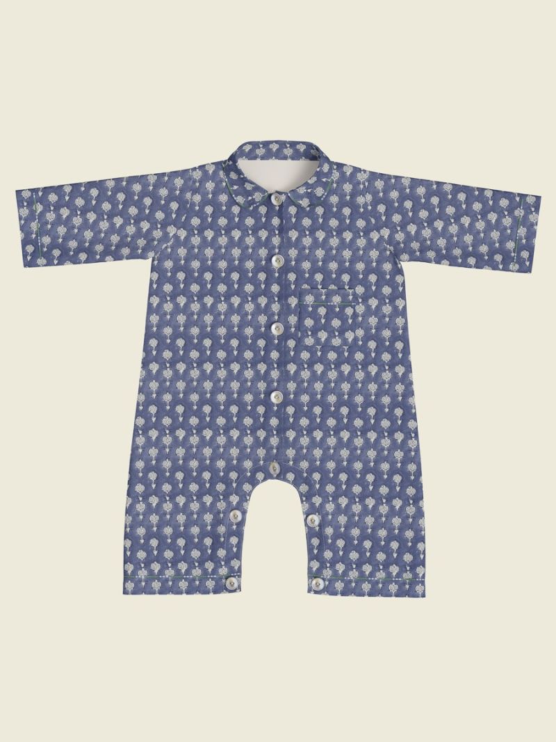 Unisex Onesie - Blockprint Collectie  , gemaakt van zacht katoen voor 