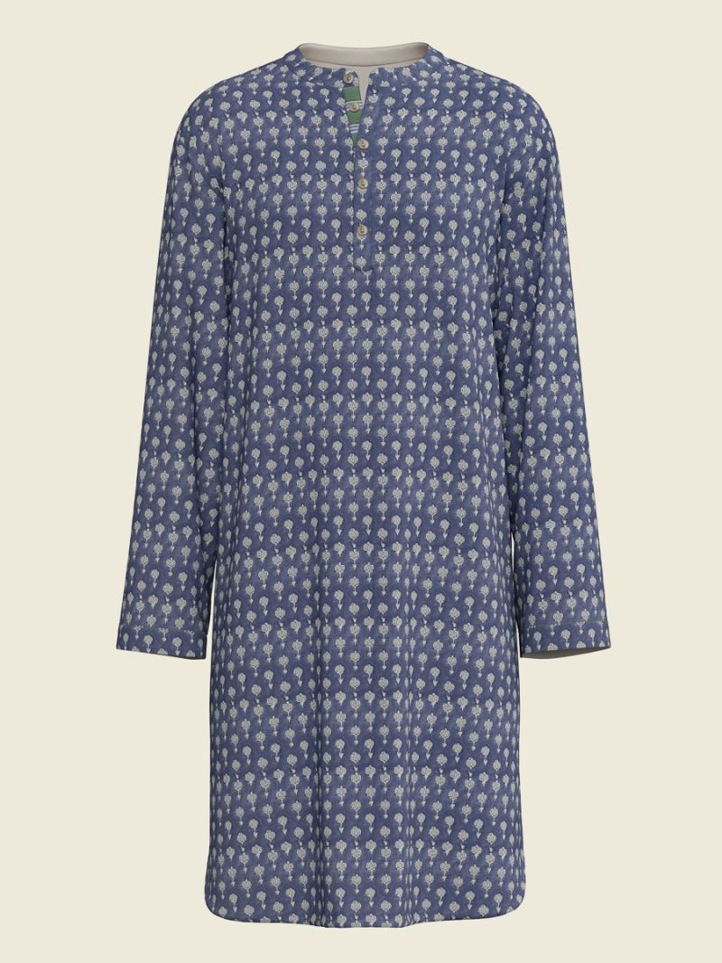 Male Nightshirt - Block Print Collection  , made of soft cotton for 