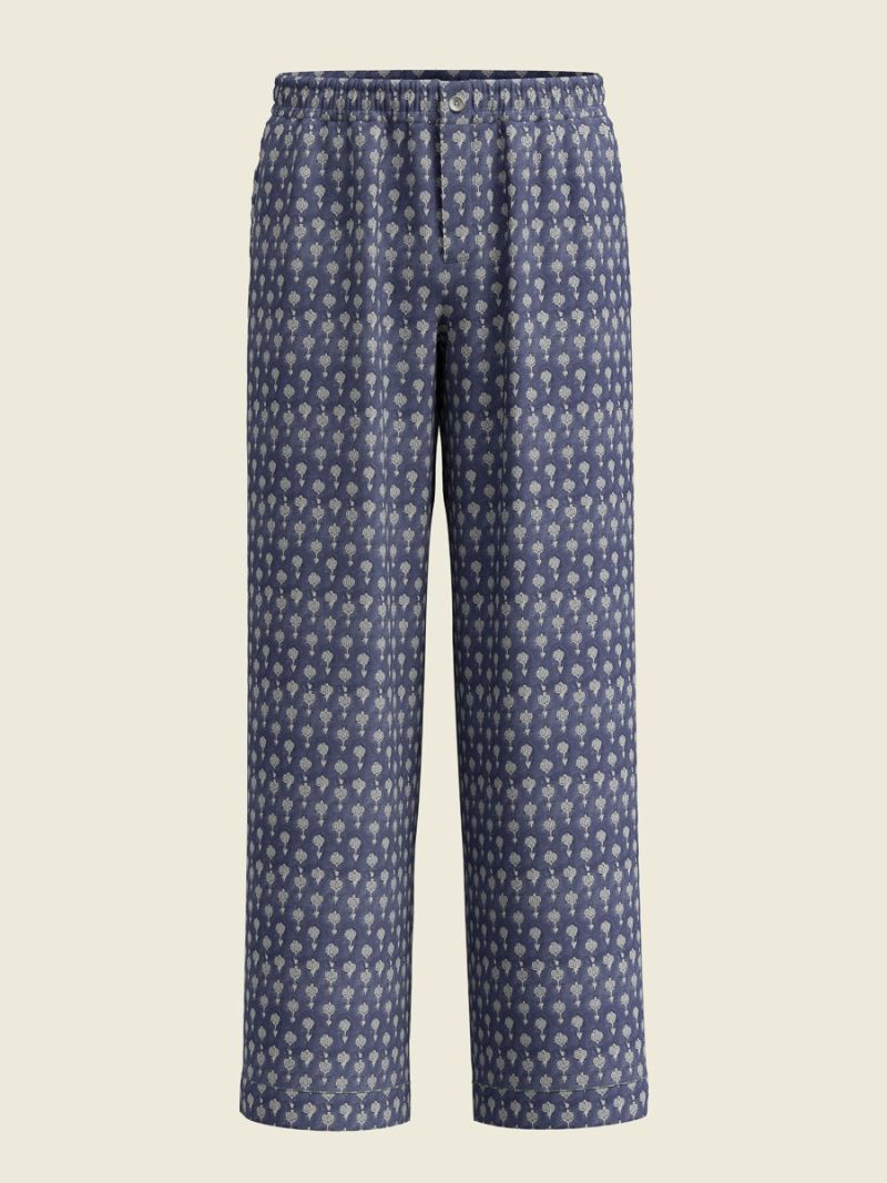 Male Lounge Pants - Block Print Collection  , made of soft cotton for 