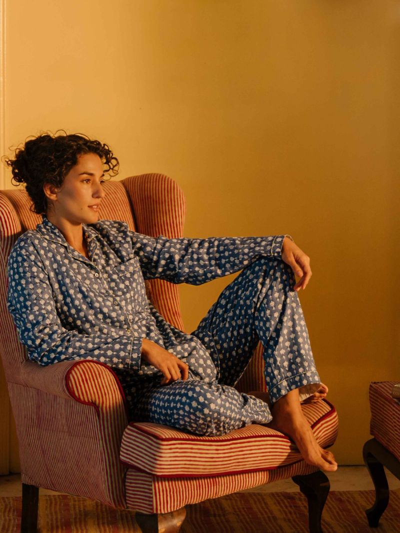 Female Pyjamas - Block Print Collection  , made of soft cotton for 