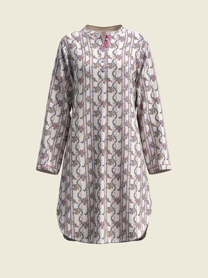 Female Nachthemd Dames - Blockprint Collectie  , gemaakt van zacht katoen voor 
