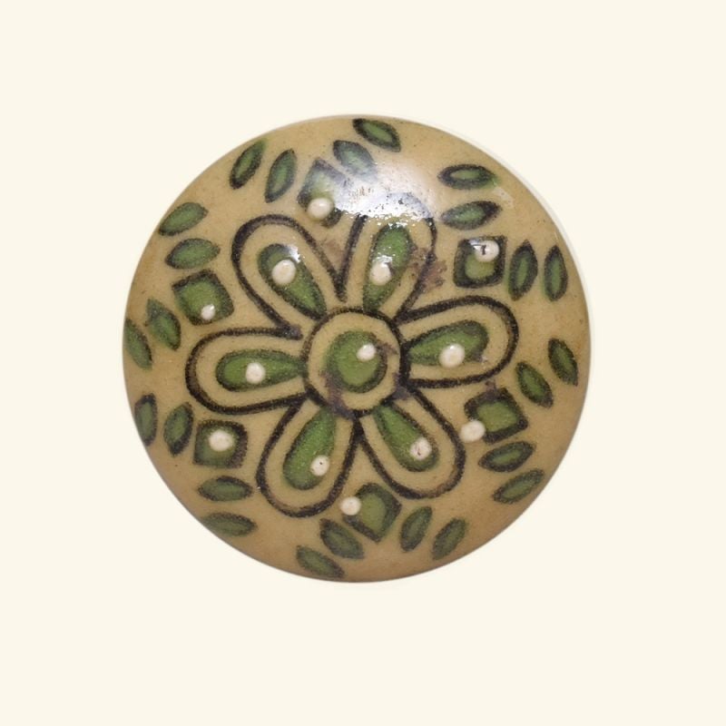 Unisex Drawer and Door Knobs - Green Large Ceramic  , aus weicher Baumwolle für 