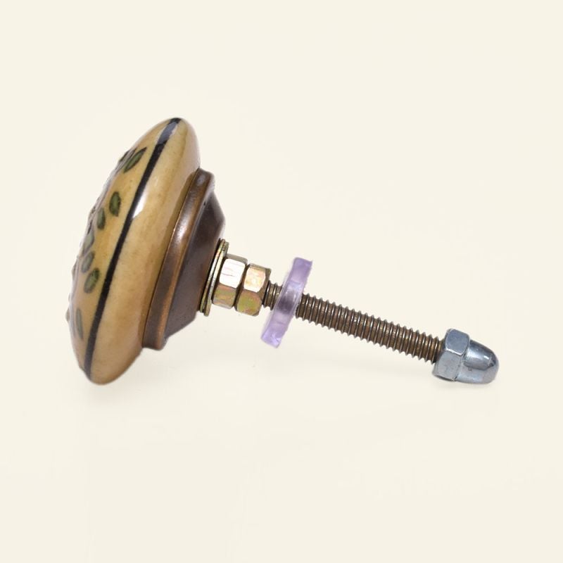 Unisex Drawer and Door Knobs - Green Large Ceramic  , aus weicher Baumwolle für 