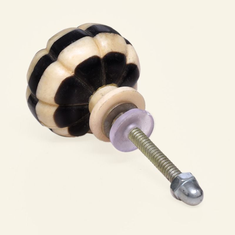 Unisex Drawer and Door Knobs - Bone White Border  , made of soft cotton for 