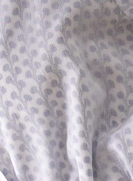 Female Pyjama V-neck - Blue Twig - The Cotton Cashmere Collection  , made of soft cotton for 