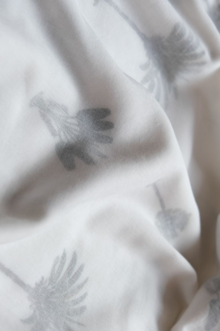 Unisex Fitted Sheet - Palm - The Cotton Cashmere Collection  , en coton doux pour 