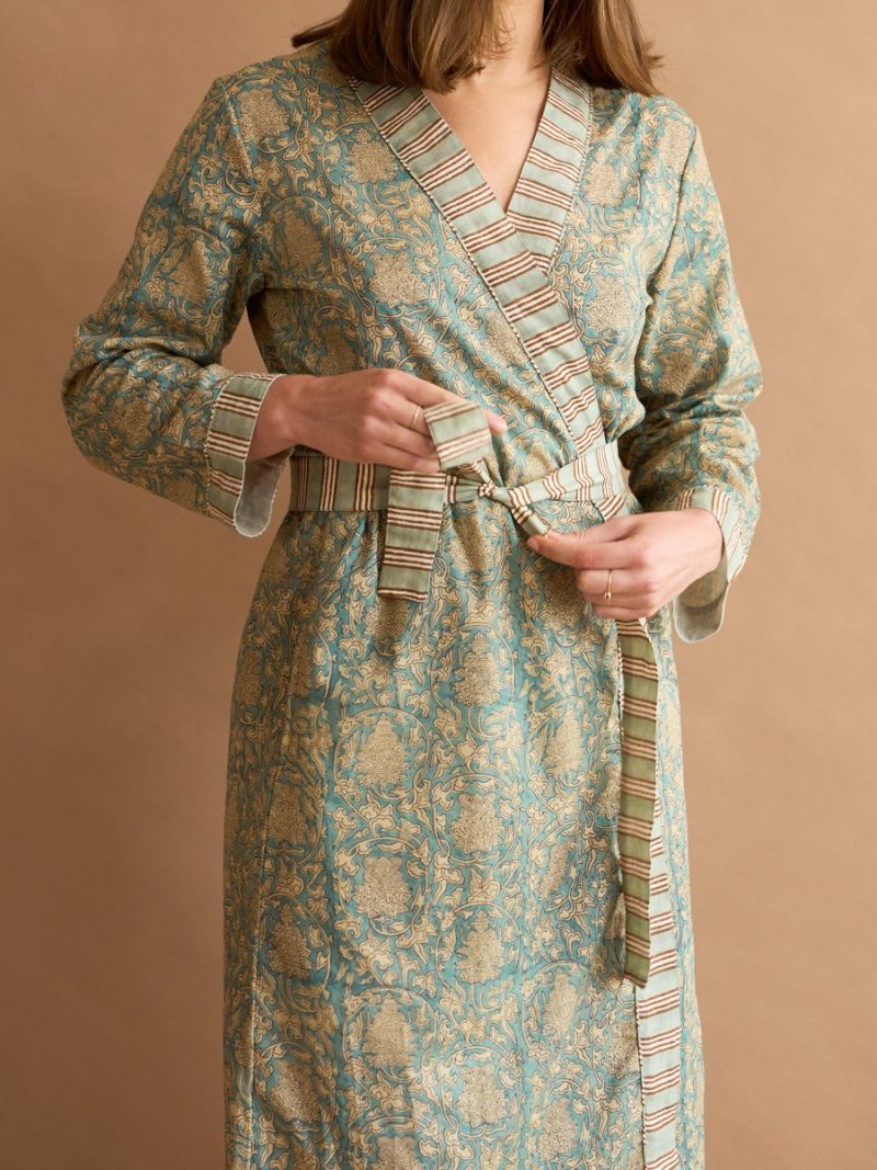 Dressing Gown - Block Print Collection